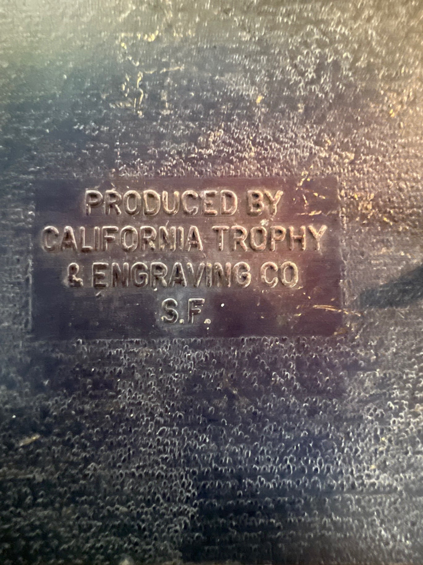 Vintage Tanforan Racing Association Belt Buckle – California Trophy Co. – Horse Racing Memorabilia