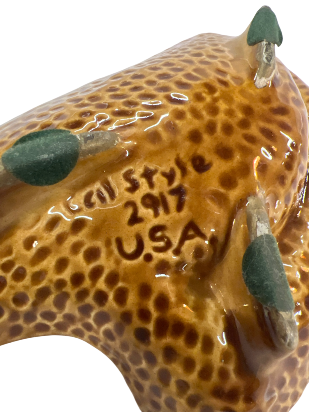 Vintage California Originals Ashtray 2917 – Mid-Century Modern Boomerang Style Glazed Ceramic USA