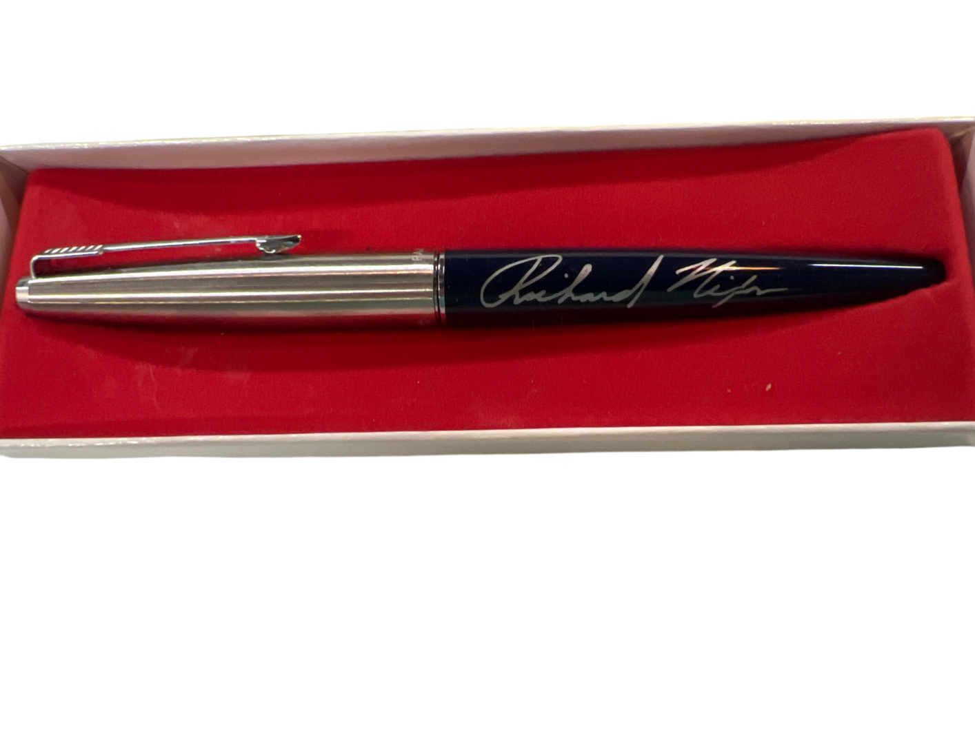 1970 President Richard Nixon Signing Pen – Mass Transit Bill – Boxed with Insert – White House Memorabilia