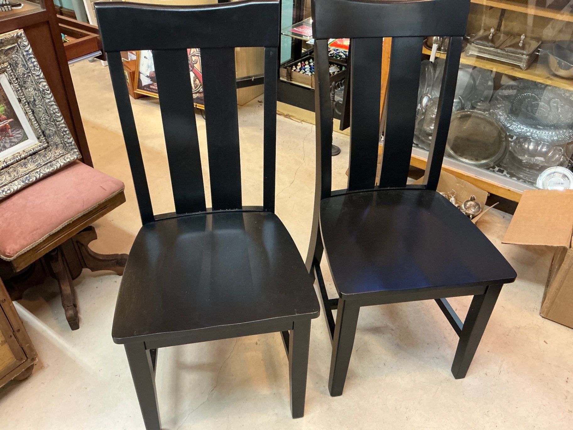 Chairs Black Wood