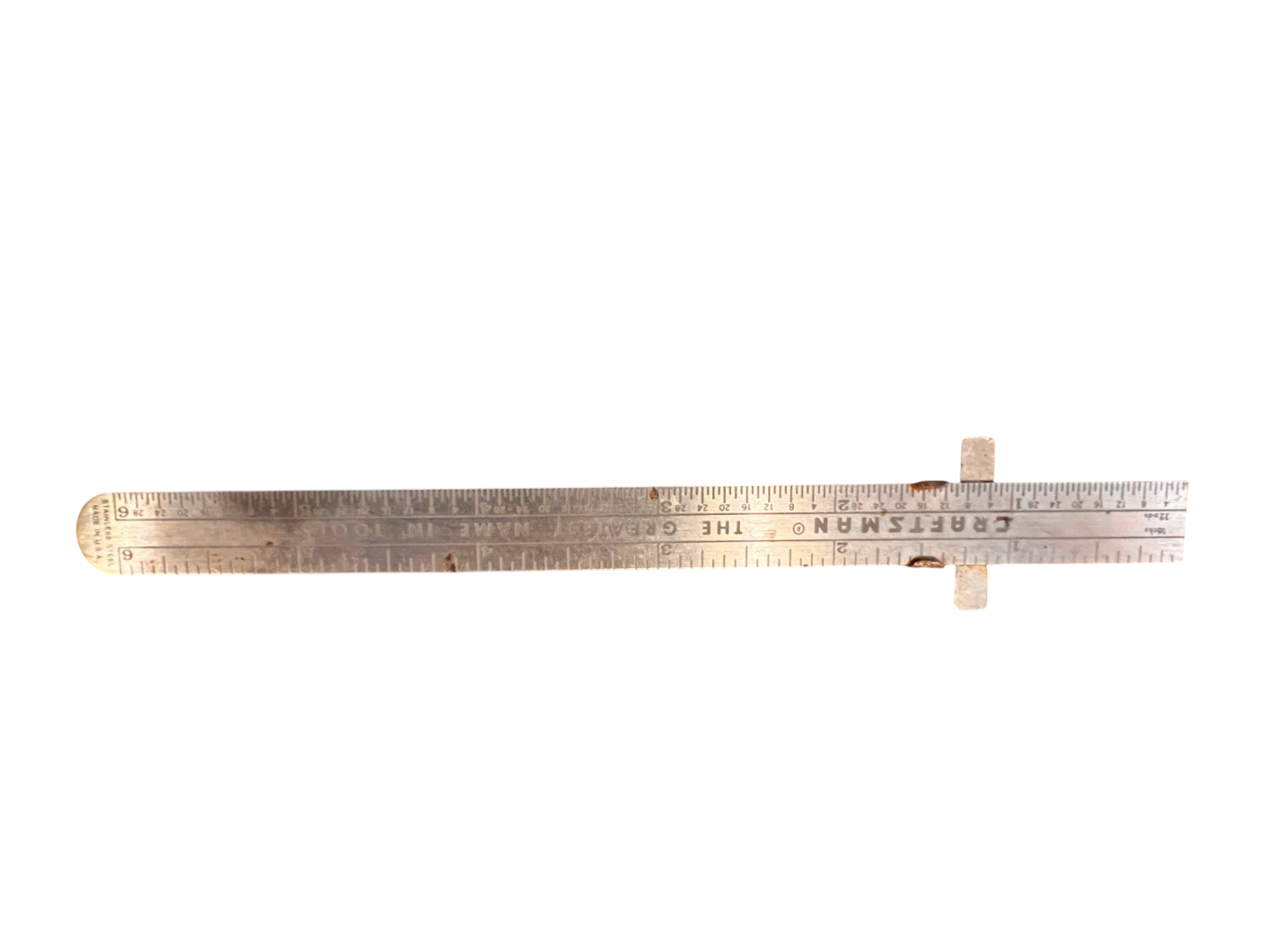 Vintage Craftsman No. 4015 Center Finder / Steel Rule (6" Slide Rule)