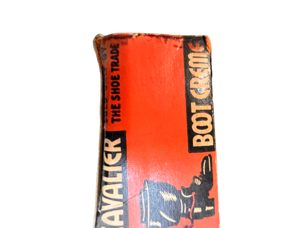 Vintage Cavalier Boot Creme – Patent Leather Black Polish – Complete w/ Box & Tin – Mid-Century Shoe Polish