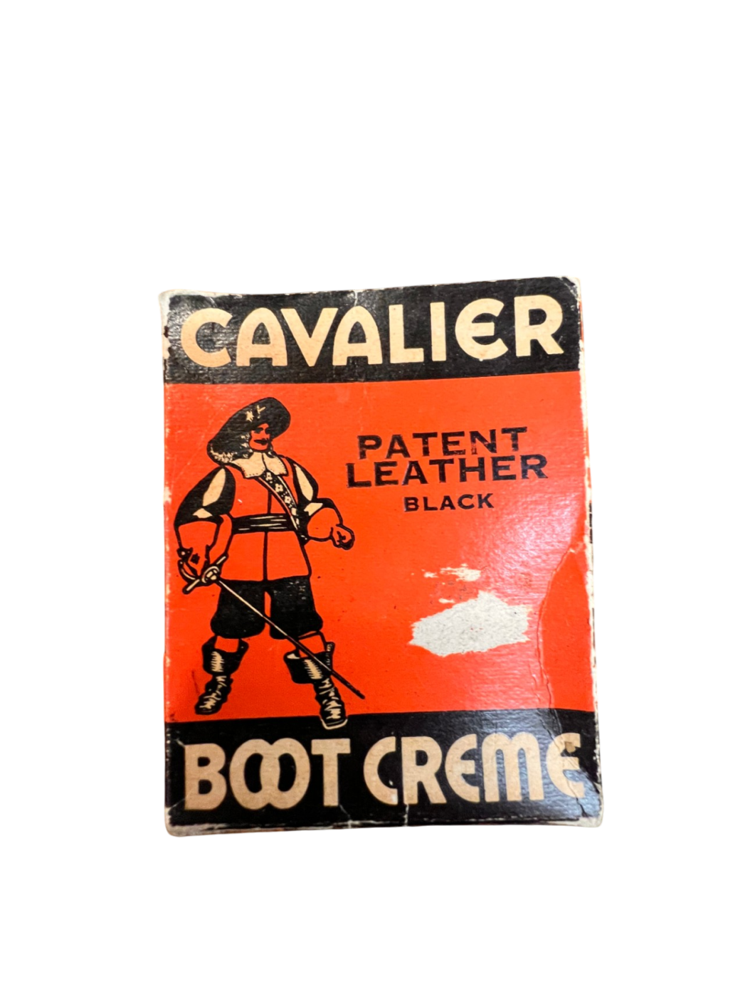Vintage Cavalier Boot Creme – Patent Leather Black Polish – Complete w/ Box & Tin – Mid-Century Shoe Polish
