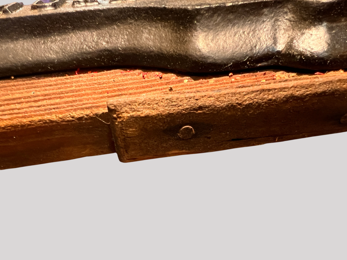 Antique Brown’s Mule Tobacco Cutter – R.J.R. TOB. CO. – Cast Iron Model 3019 w/ 3017 Part – Original Board – 1" & 2" Marks