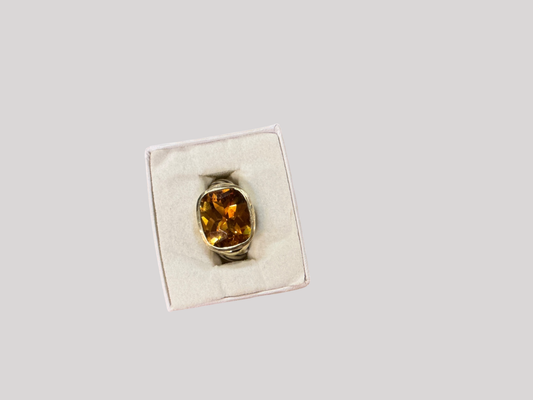 Golden Amber Sterling Silver and Citrine Jewelry