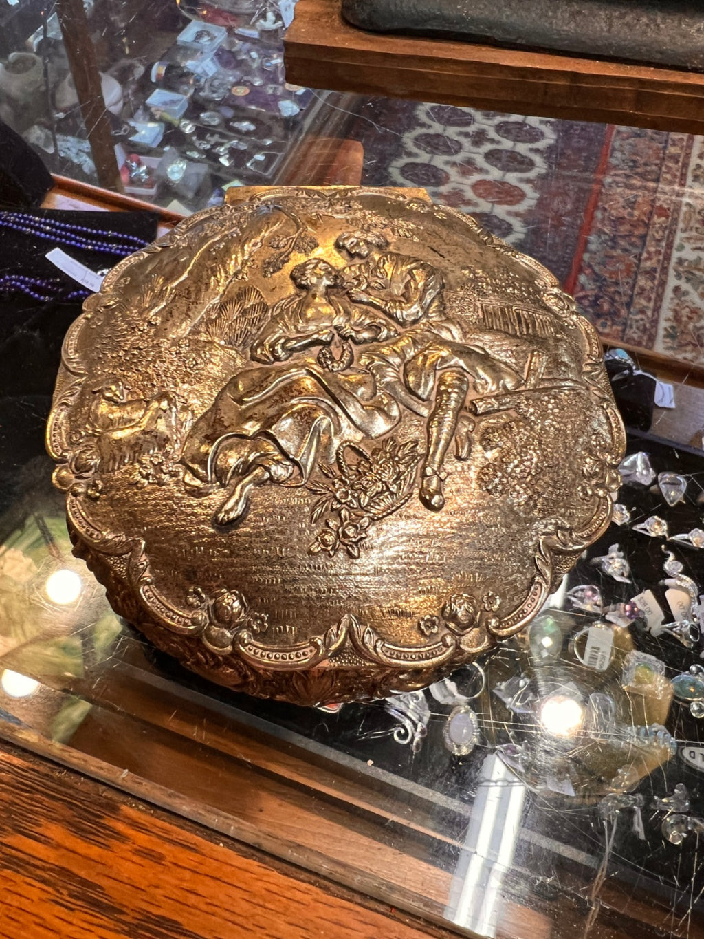 Silver Jewelry/Trinket Box Large