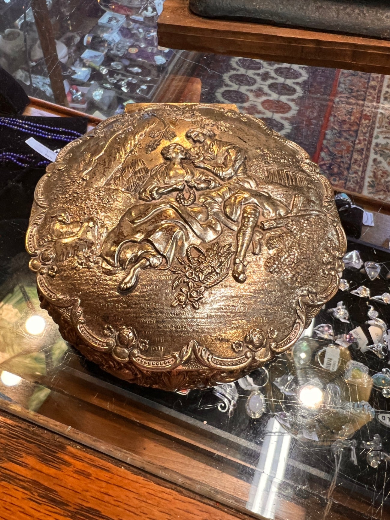 Silver Jewelry/Trinket Box Large