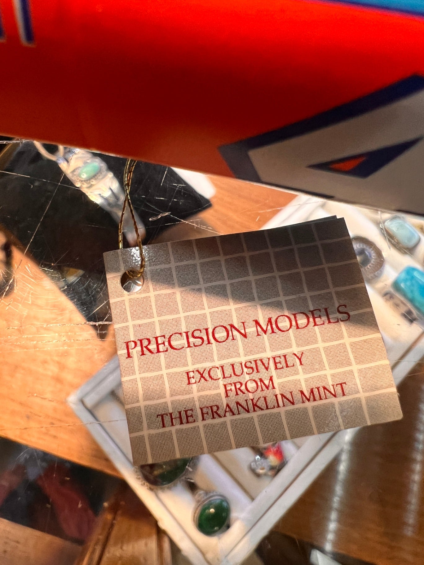 1992 Franklin Mint "Richard Petty #43 STP" Die-Cast Model Car (Precision Model)Not clearly visible due to angle and lighting Model Vehicle