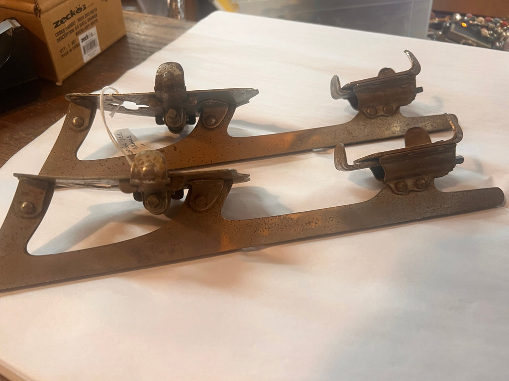 Antique Winslow’s Clamp-On Hockey Skates No. 940 – Size 10 – Early 1900s Ice Skating Collectible
