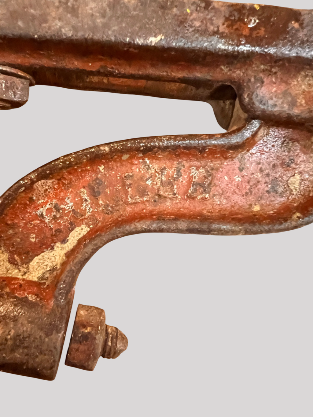 Antique Cast Iron Brick Carrier Tongs – Early 20th Century Mason’s Tool