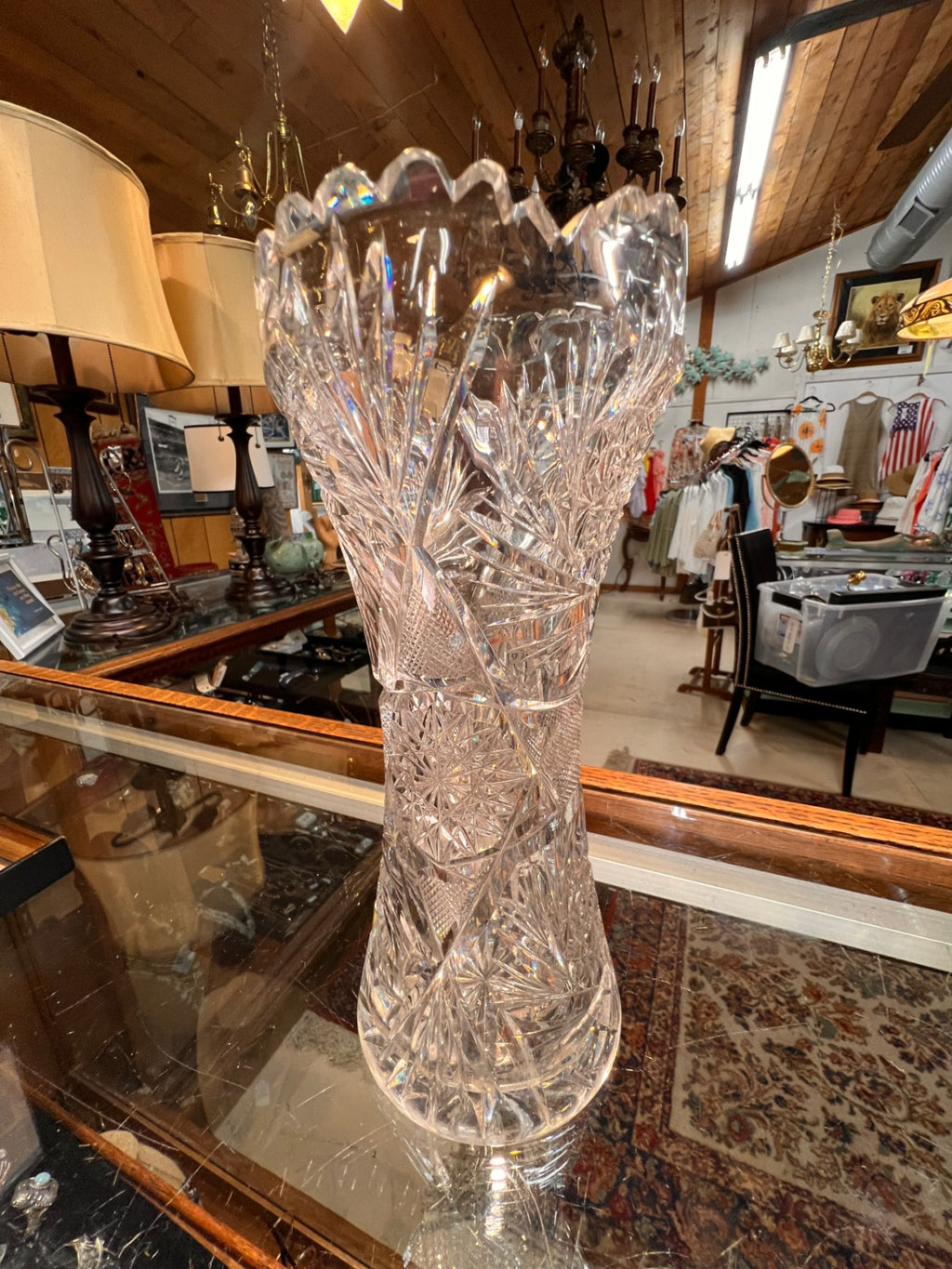 Clear Crystal Decorative Crystal Vase