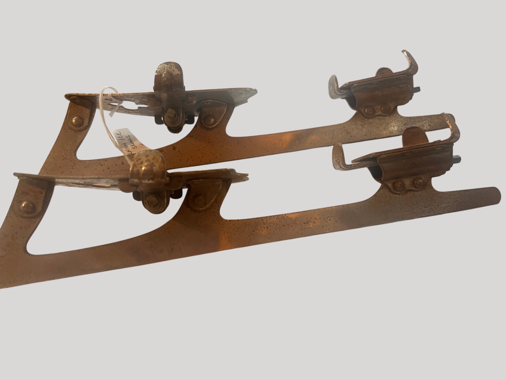 Antique Winslow’s Clamp-On Hockey Skates No. 940 – Size 10 – Early 1900s Ice Skating Collectible