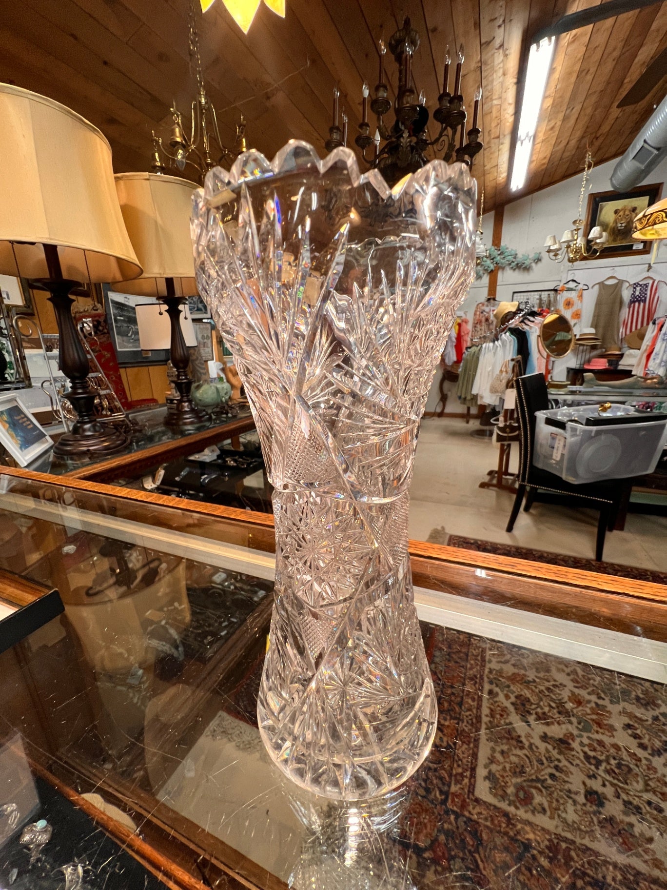 Clear Crystal Decorative Crystal Vase