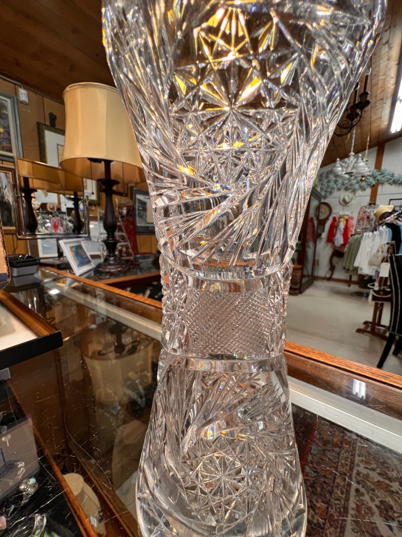 Clear Crystal Decorative Crystal Vase
