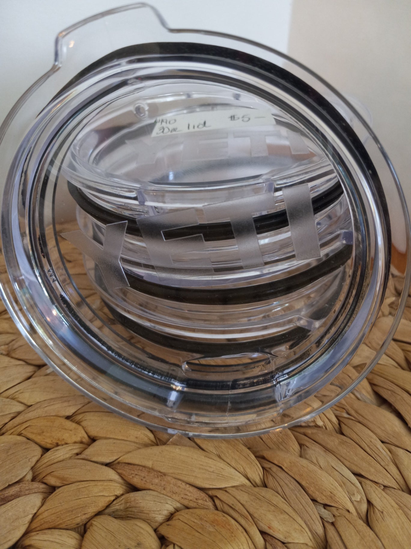 Yeti clear Plastic Lid 1 piece dsc