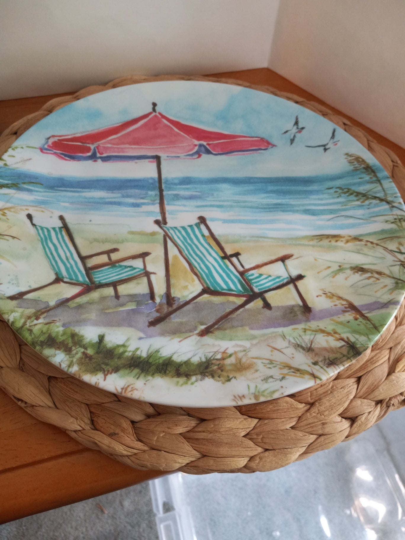Melamine Beach chair plate dsc