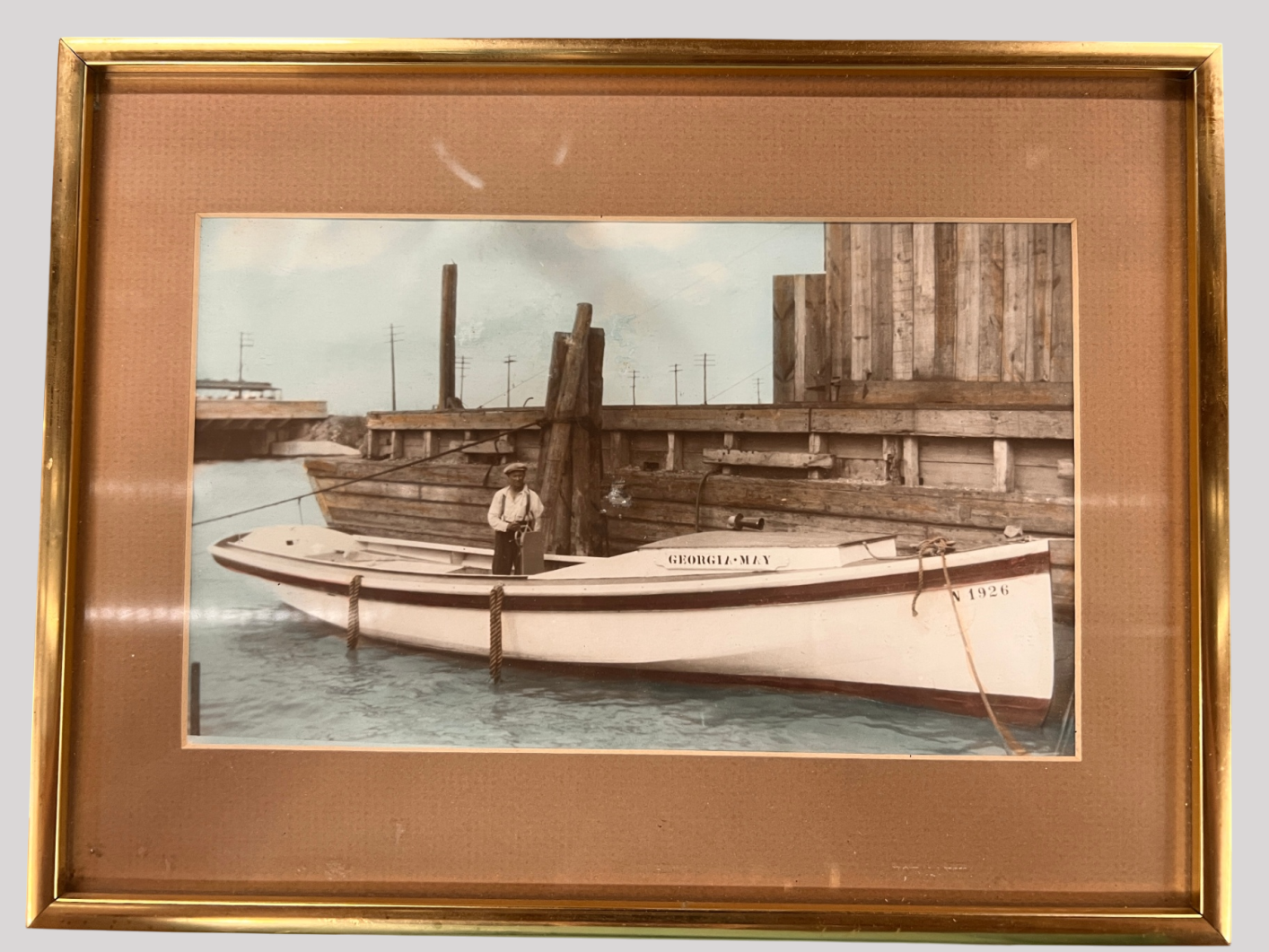 Early 1900s Hand-Colored Nautical Photographs – New York / New Jersey Harbor Scenes