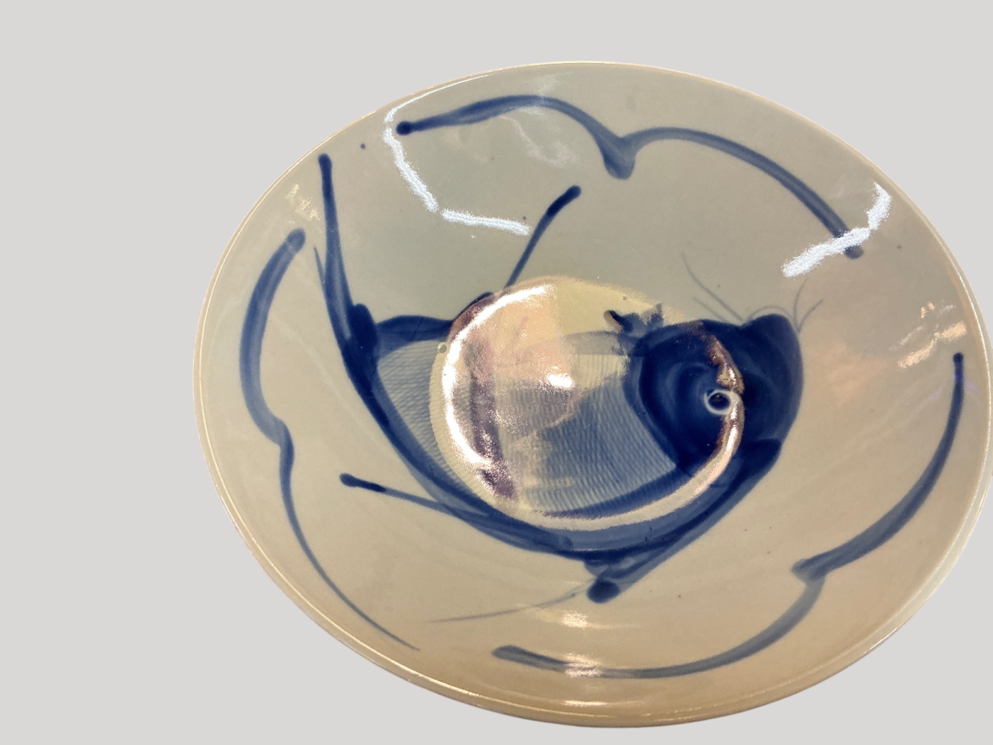 Chinese Porcelain Bowl Featuring a Koy