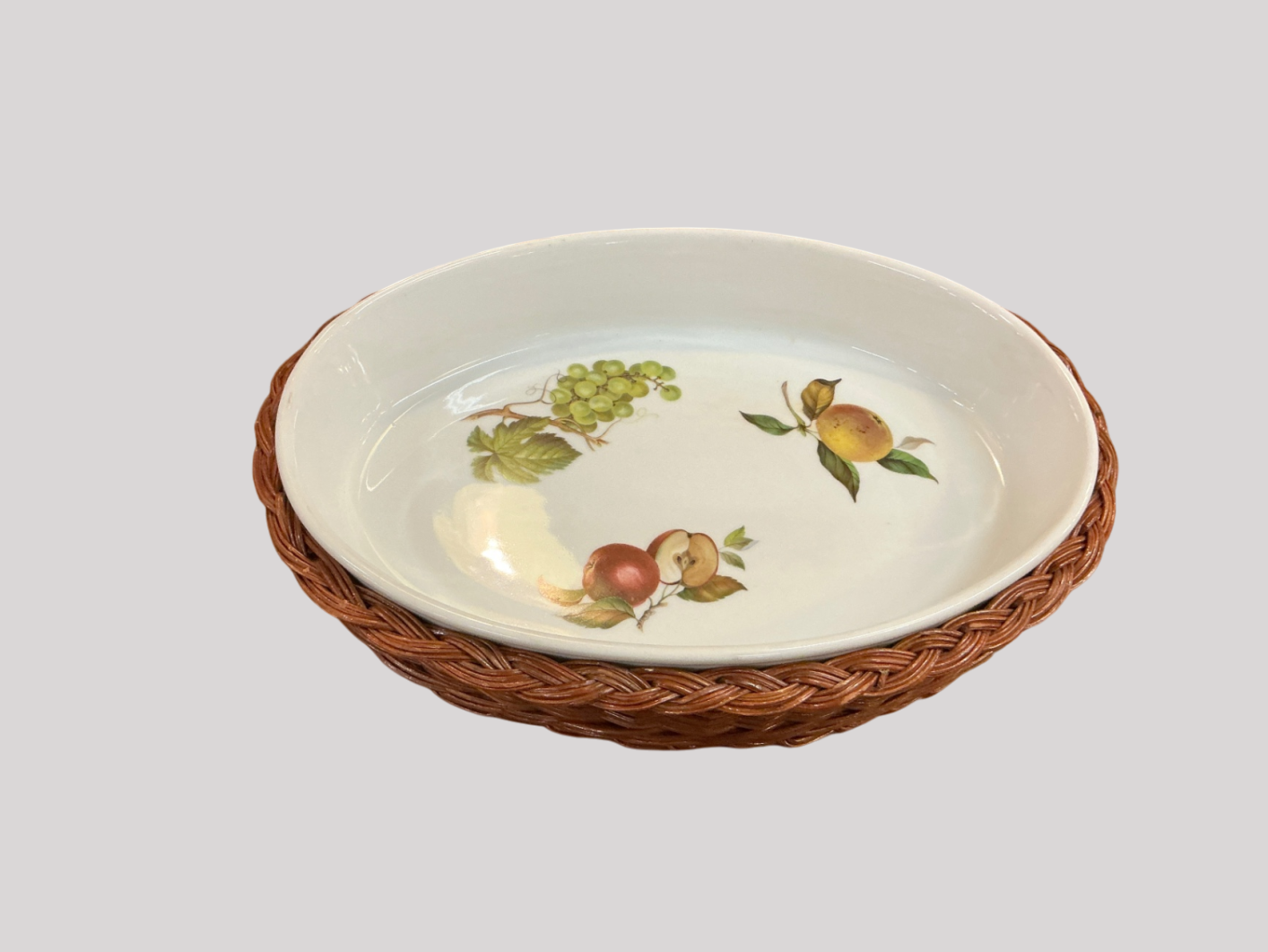 Oval Dish with Basket