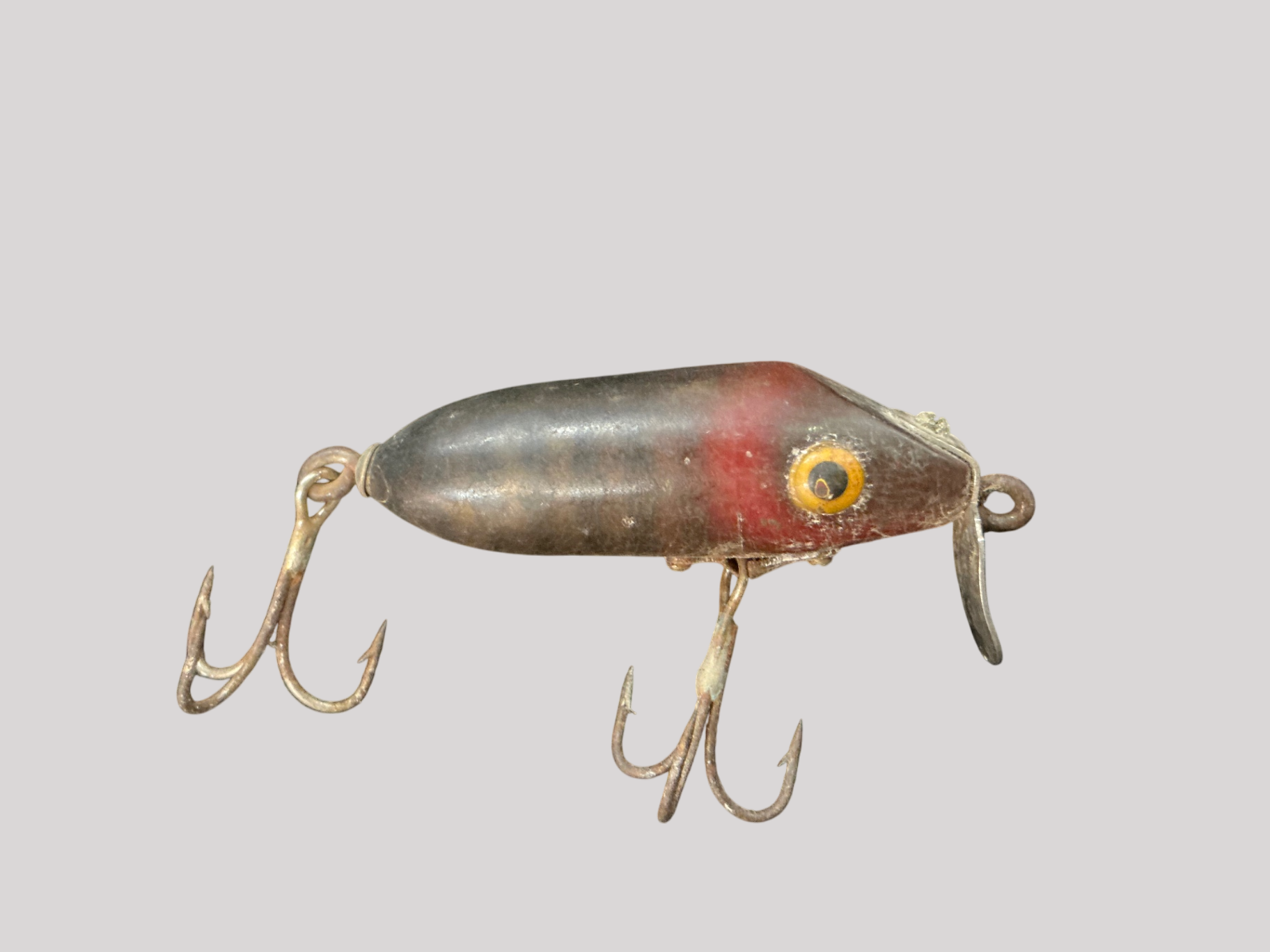 Vintage Creek Chub Pikie Minnow – Red Head & Black Scale Pattern (Diving Crankbait