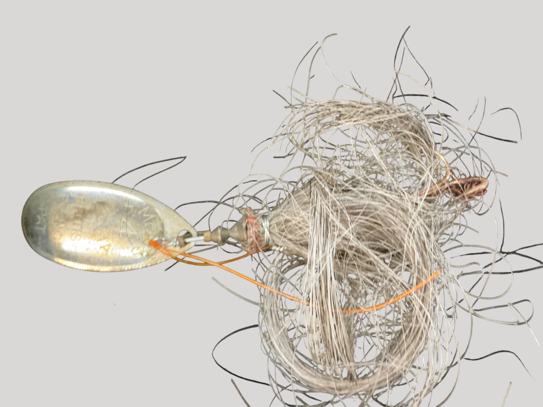 Mepps Aglia Spinner – Size 3 – Dressed Treble – White Bucktail