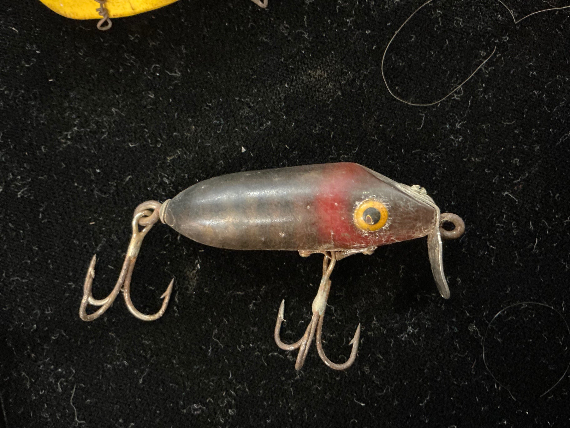 Vintage Creek Chub Pikie Minnow – Red Head & Black Scale Pattern (Diving Crankbait