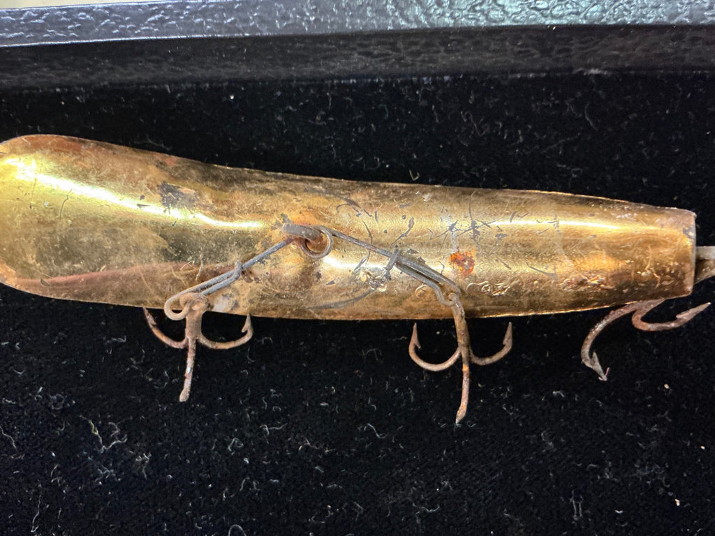 Vintage Pflueger Pal-O-Mine Minnow – Gold Plated – Late 1940s