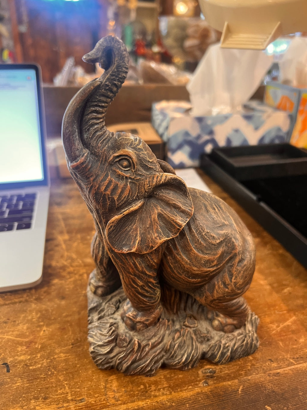 Composite Elephant Sculpture