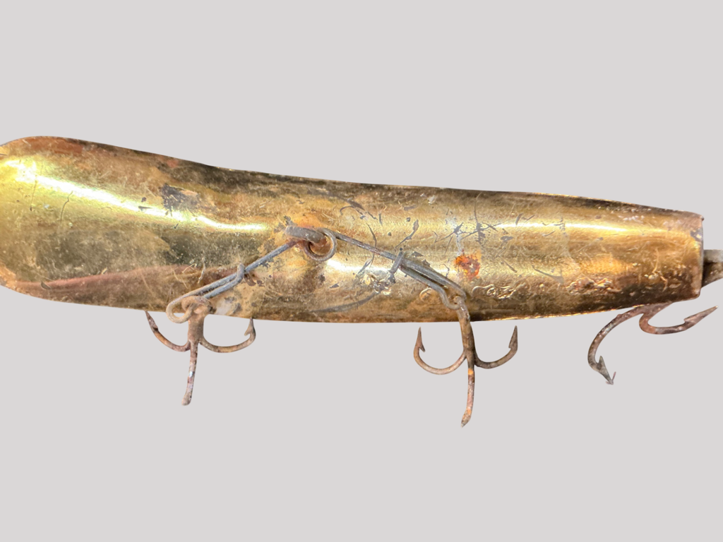 Vintage Pflueger Pal-O-Mine Minnow – Gold Plated – Late 1940s