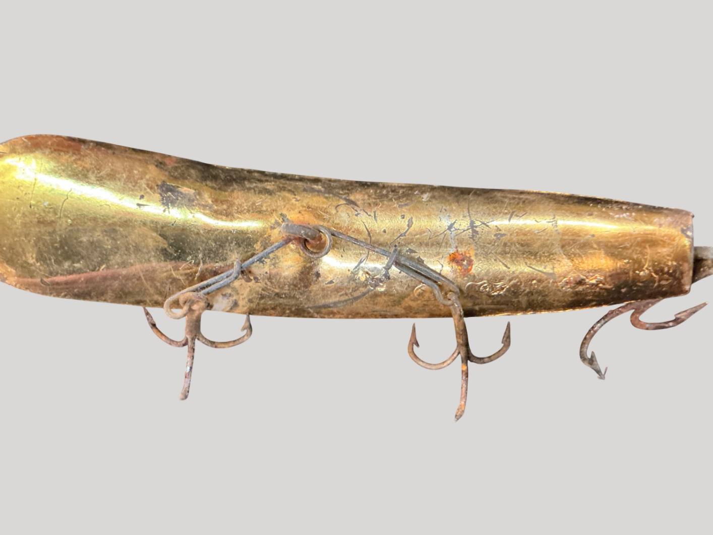 Vintage Pflueger Pal-O-Mine Minnow – Gold Plated – Late 1940s