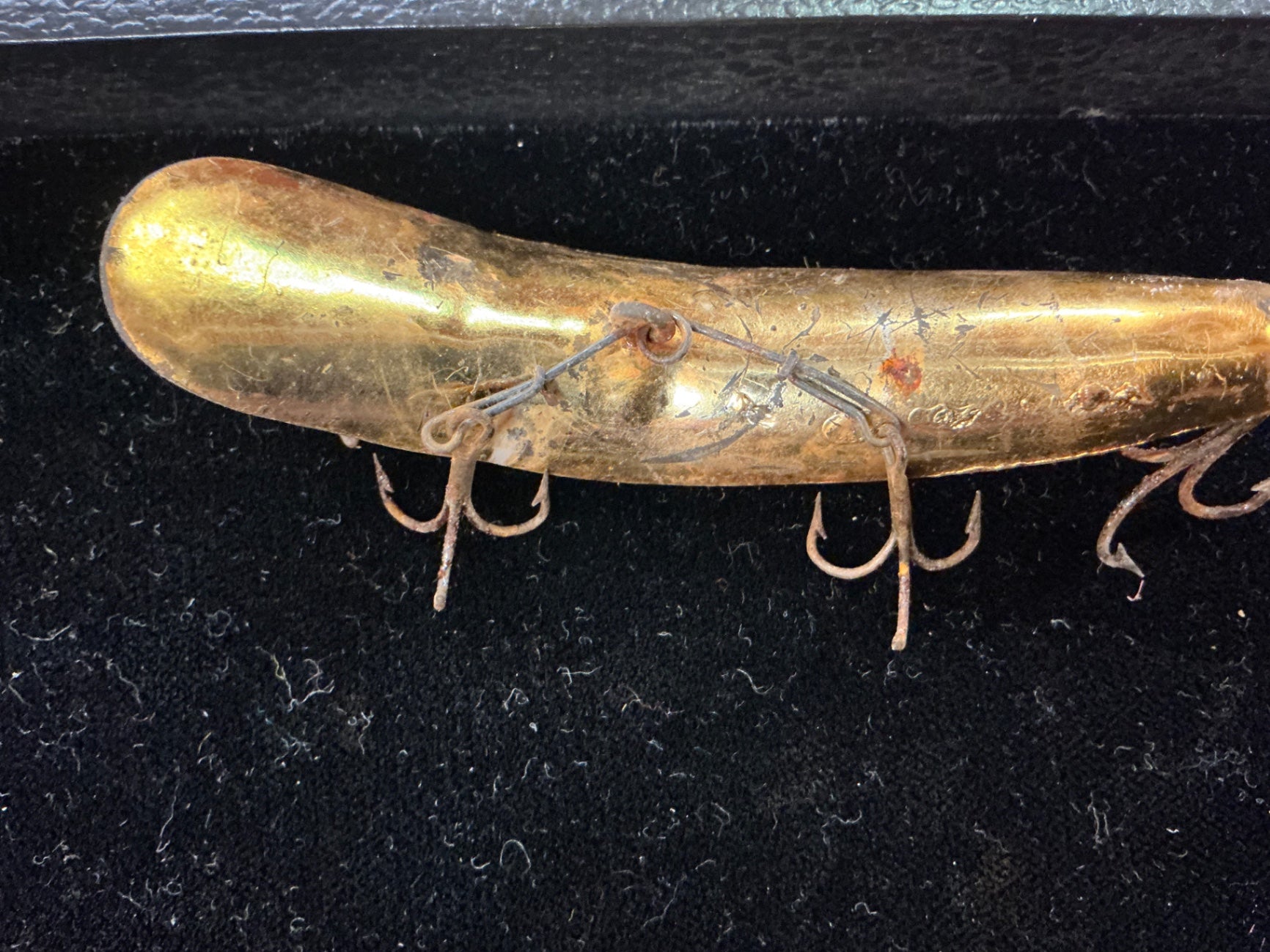 Vintage Pflueger Pal-O-Mine Minnow – Gold Plated – Late 1940s
