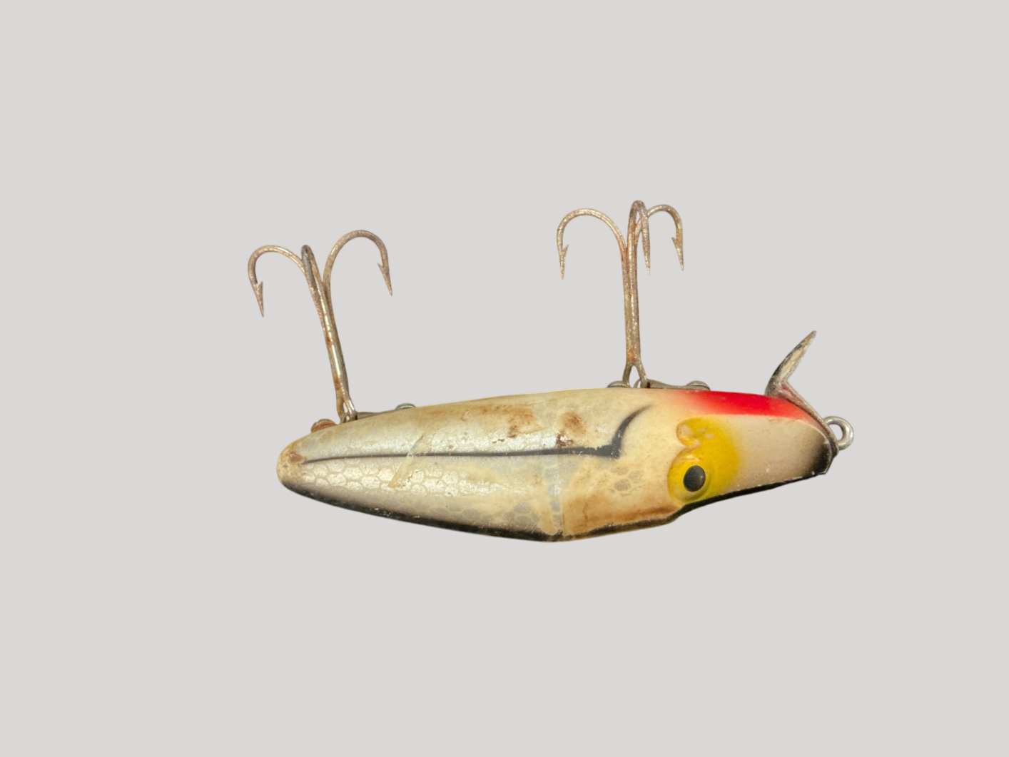 Vintage Heddon River Runt Spook Floater – Red Head/White Body – Circa 1940s–50s