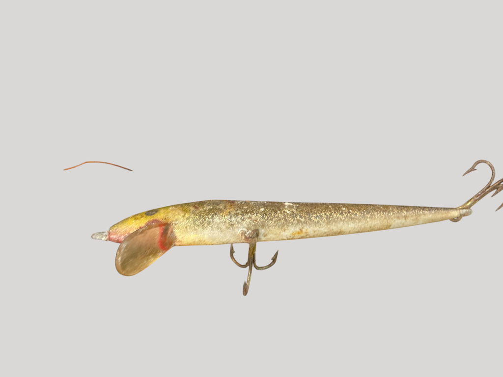 Vintage Rapala Floating Minnow Fishing Lure – Silver/Gold Finish – 3-Hook Design