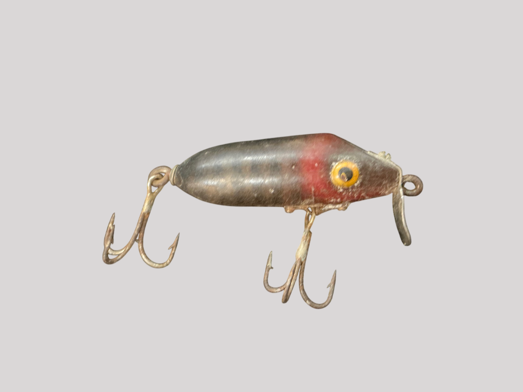 Vintage Creek Chub Pikie Minnow – Red Head & Black Scale Pattern (Diving Crankbait