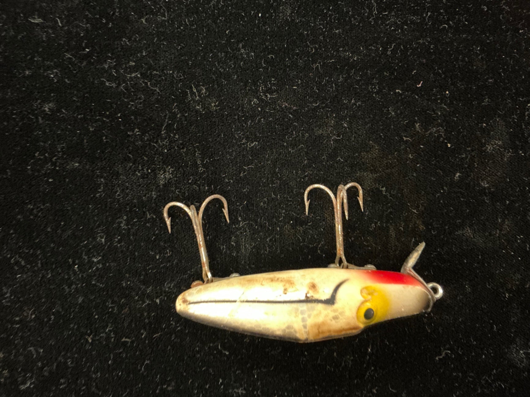 Vintage Heddon River Runt Spook Floater – Red Head/White Body – Circa 1940s–50s