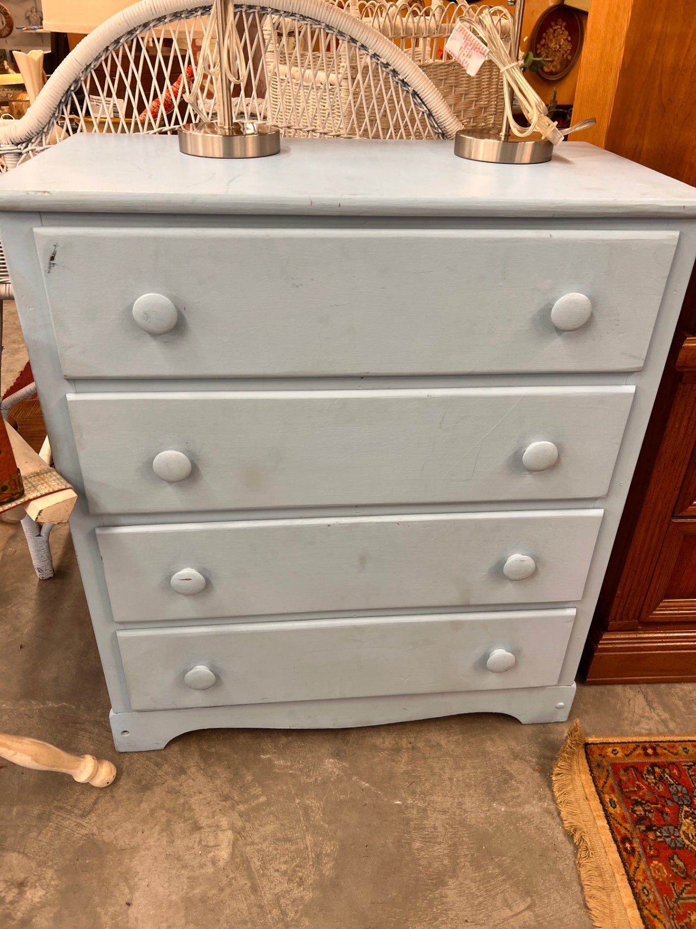 Small Blue Chest Of Drawers