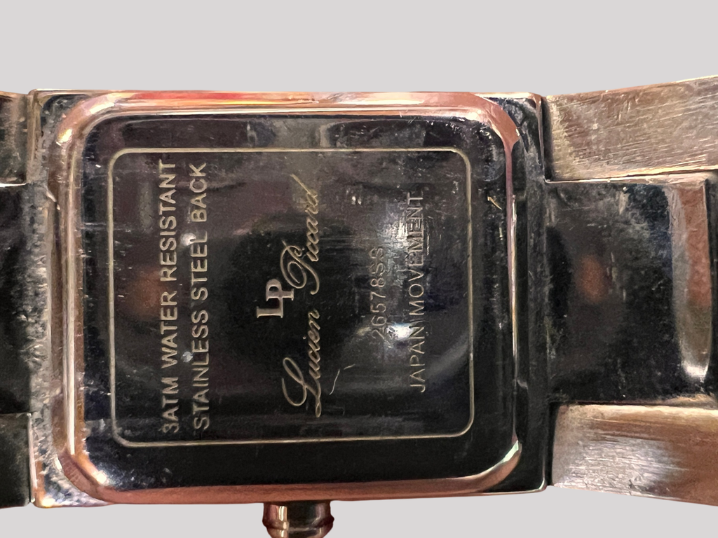 Lucien Piccard women’s quartz watch, model 26578SS, sapphire crystal, decorative stones