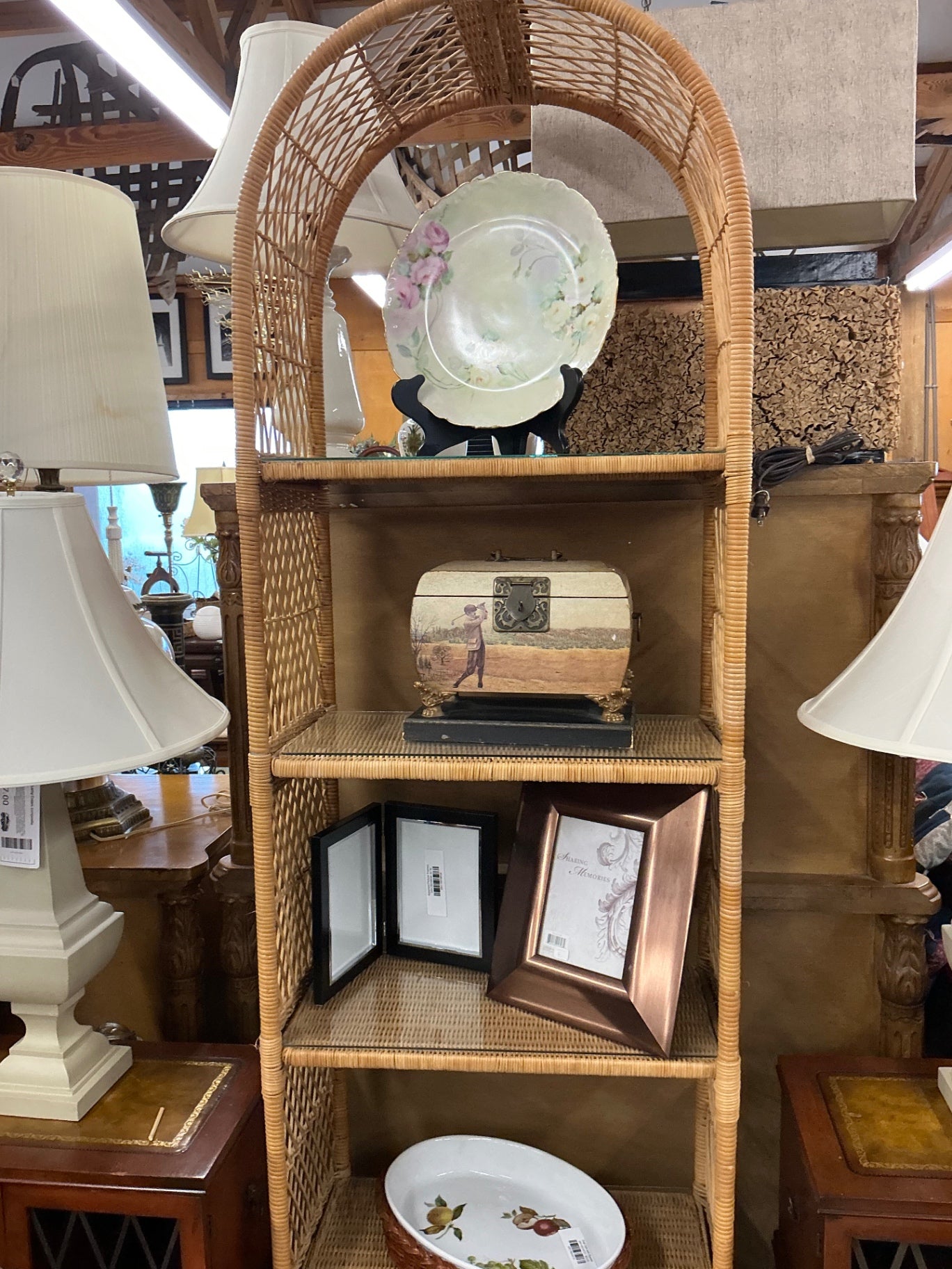 Wicker Shelf Unit