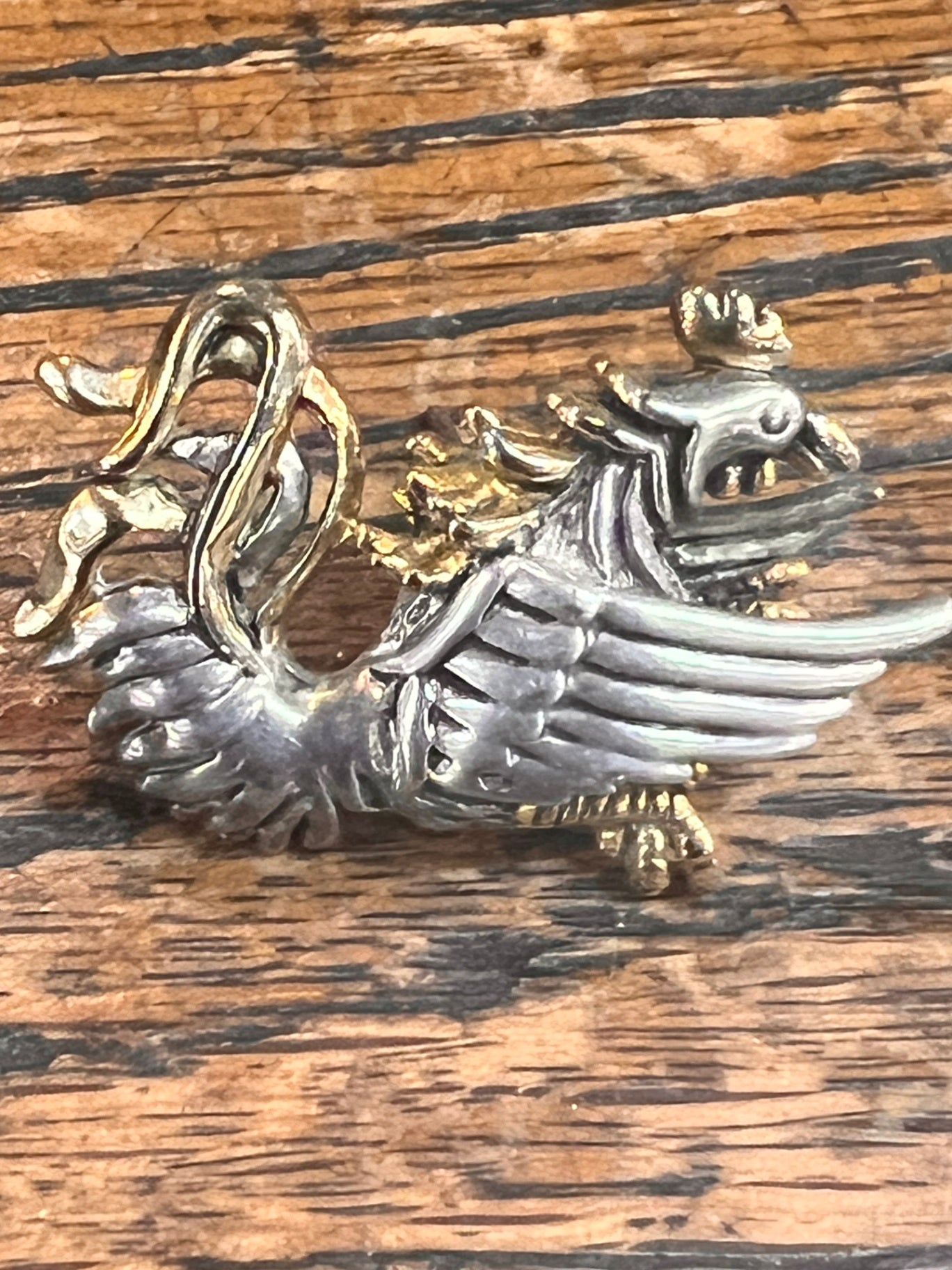 Vintage Silver Gamecock Brooch – USC Gamecocks Sir Big Spur–Inspired Fighting Rooster Pin