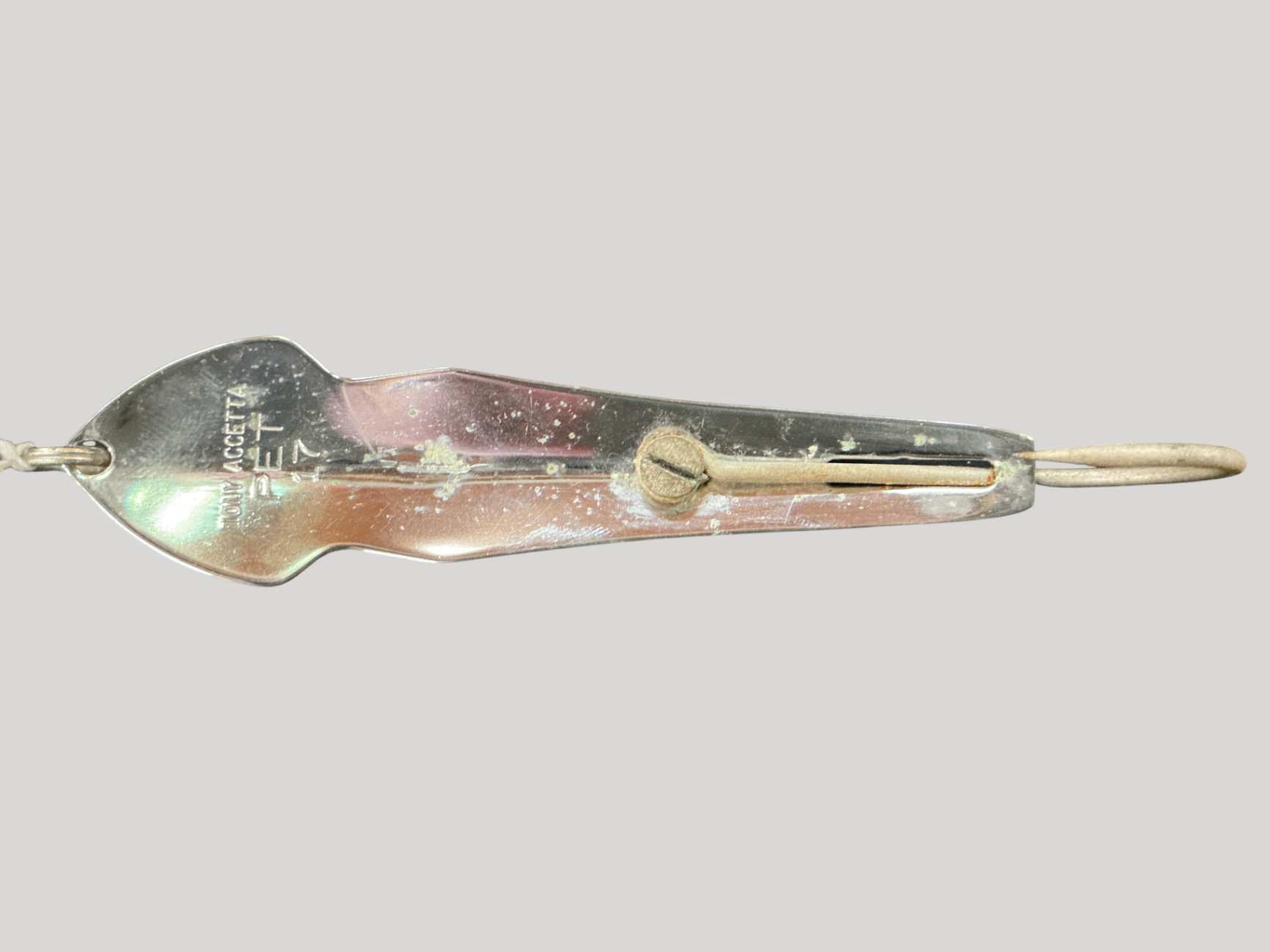 Vintage Luccetta Italy Fishing Lure – Chrome-Plated Adjustable Spoon