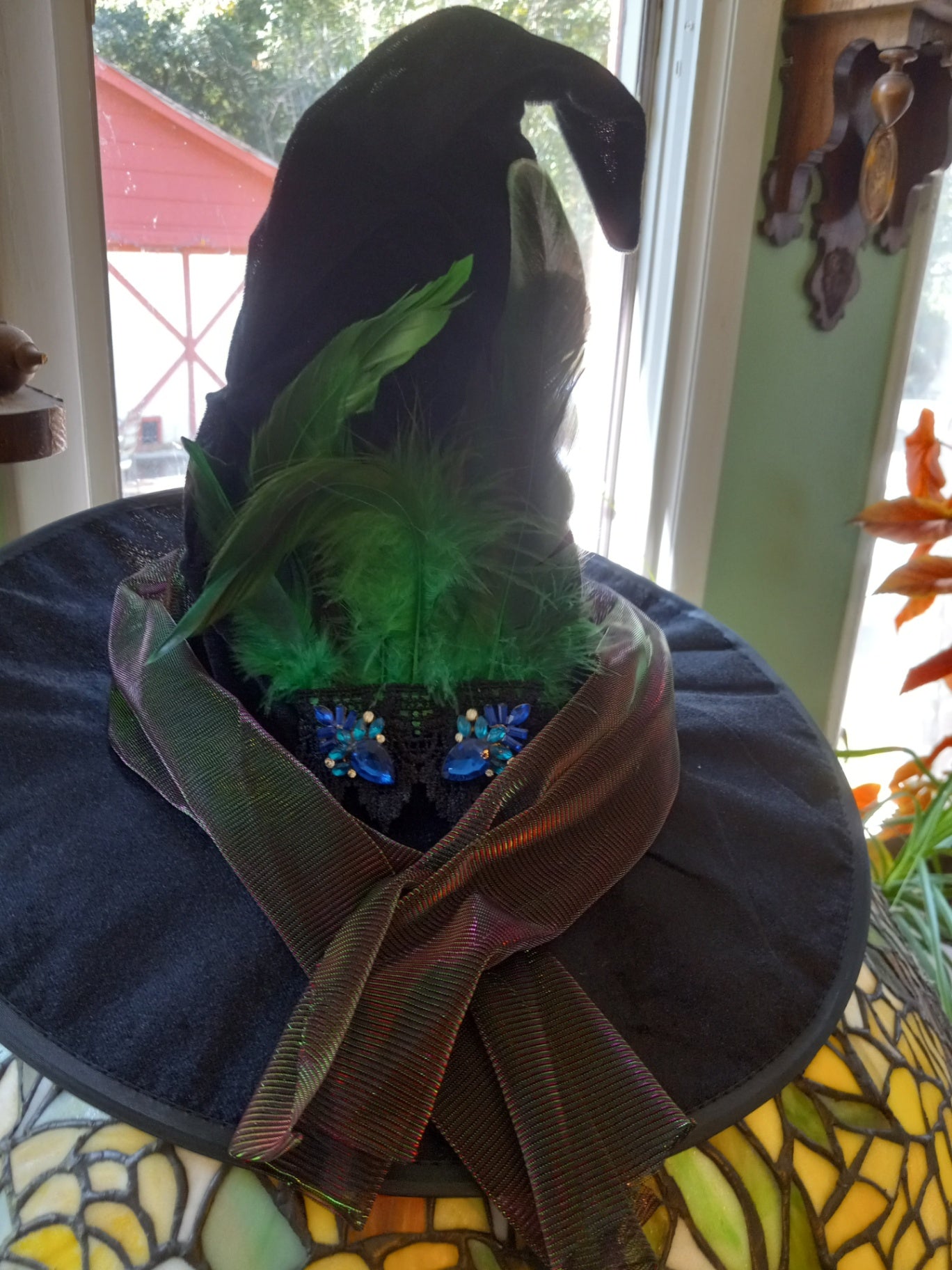 Witch hat w/rhinestones dsc