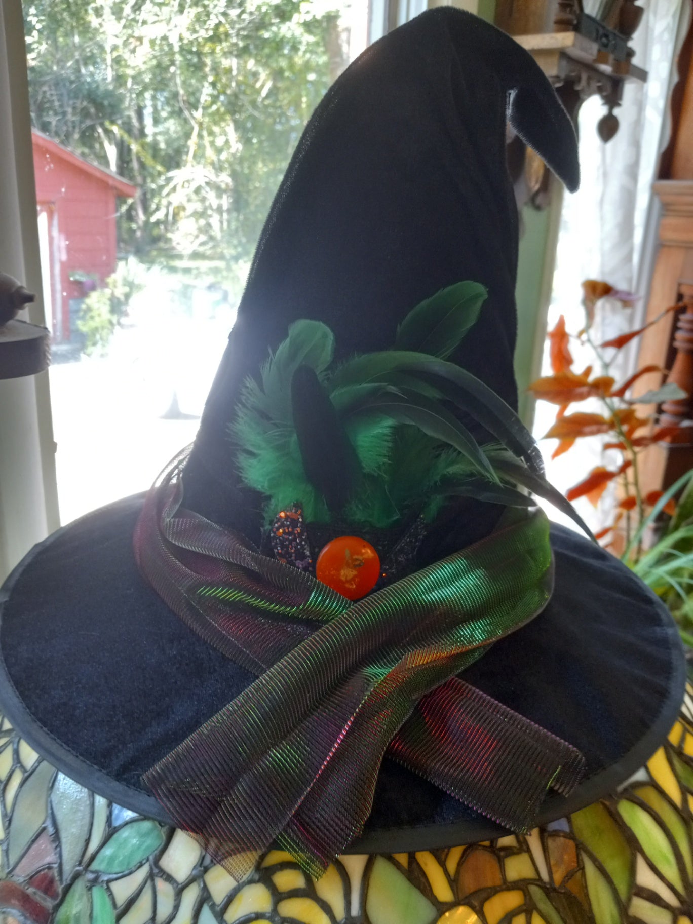 Witch hat w/orange disk dsc