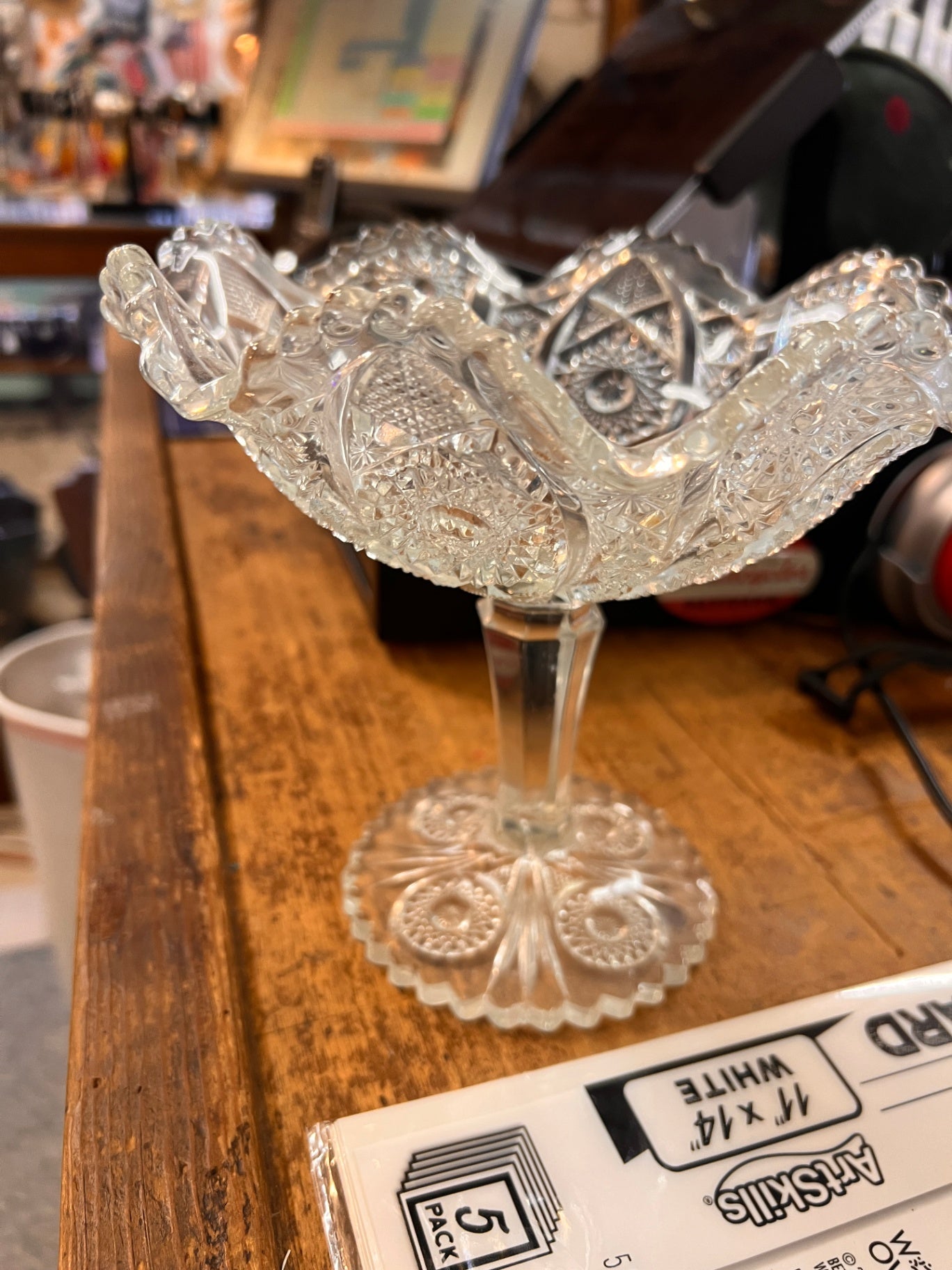 Clear Glass Candy Dish