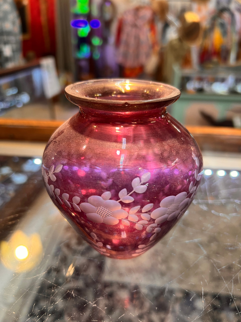 Cut Glass Vase