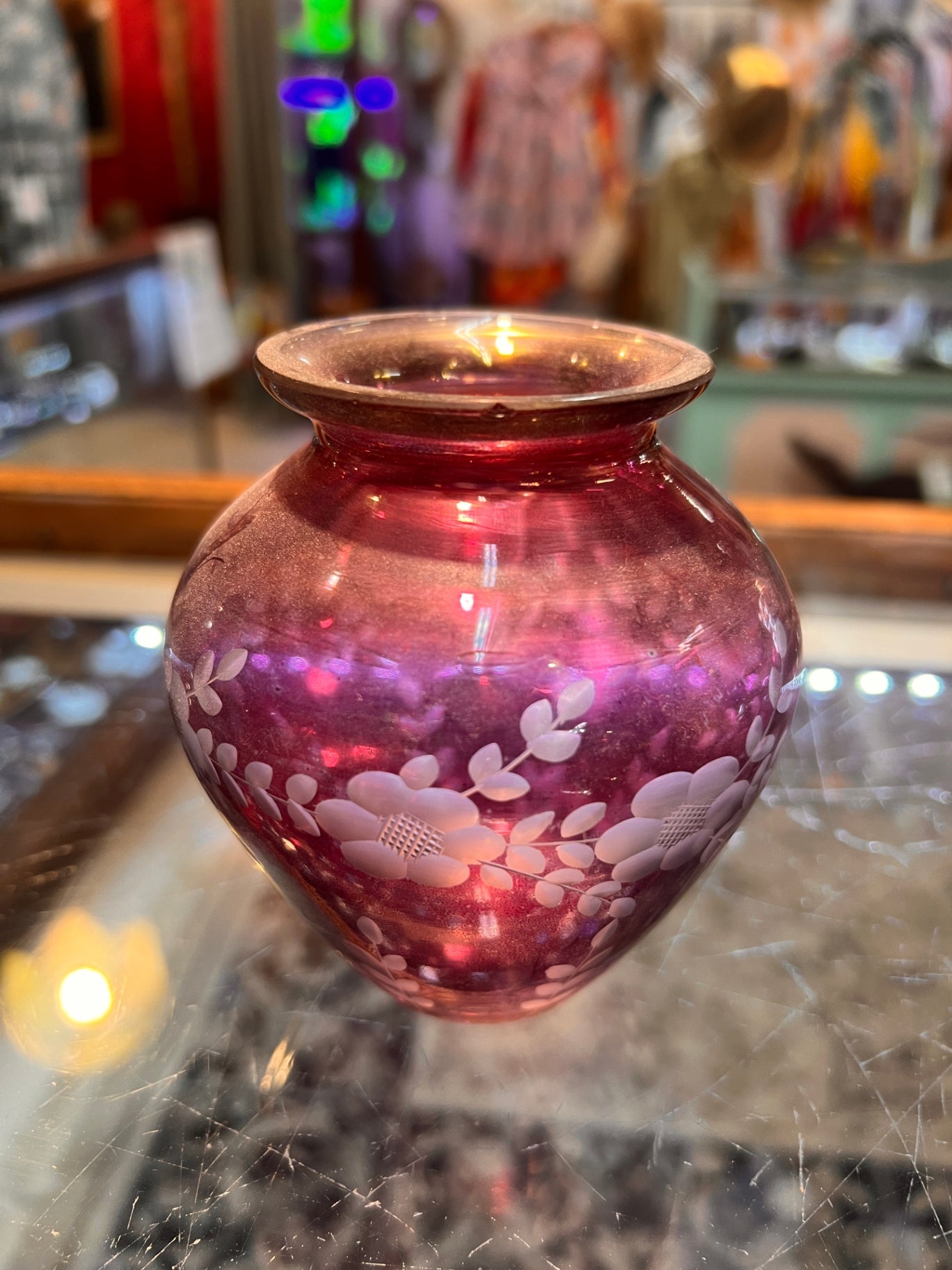 Cut Glass Vase