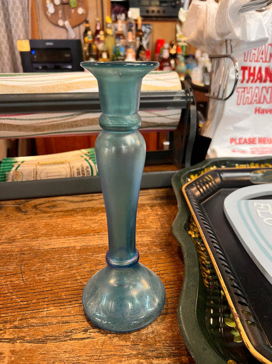 Turquoise Glass Vase