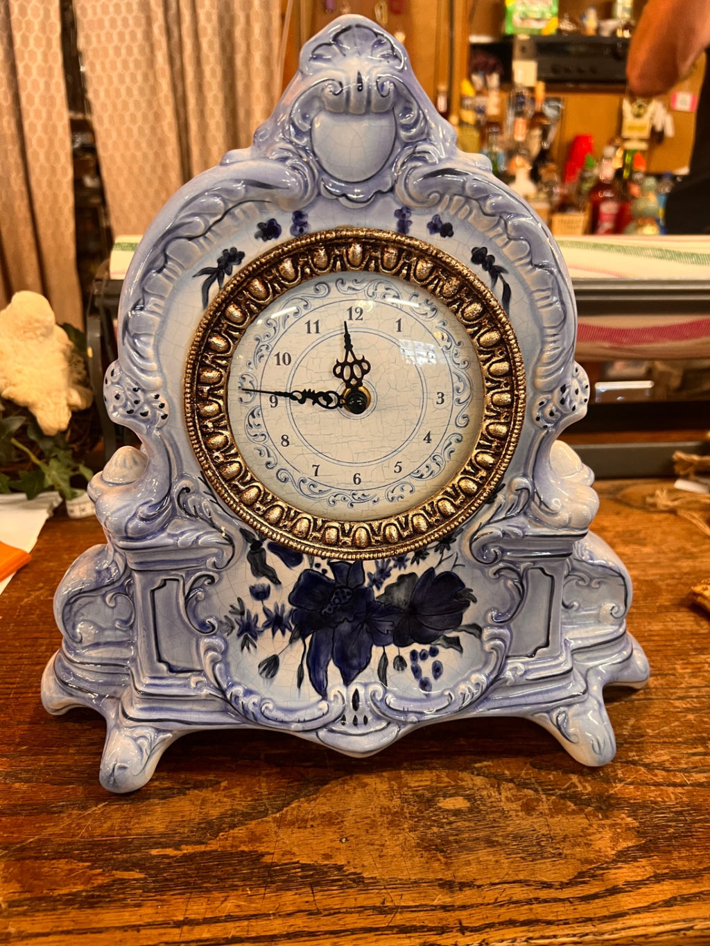Porcelain Mantle Clock