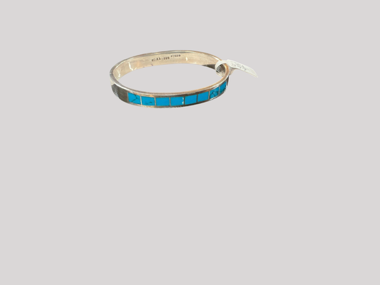 Silver with turquoise Sterling silver with turquoise inlay Jewelry