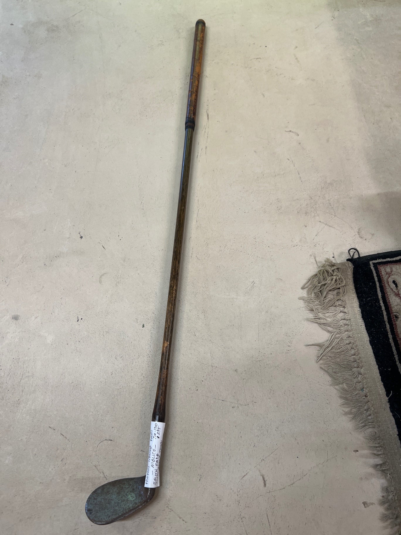 Pre 1900 Yonkers Sporting Goods Niblick Tuxedo Shaft Golf Club