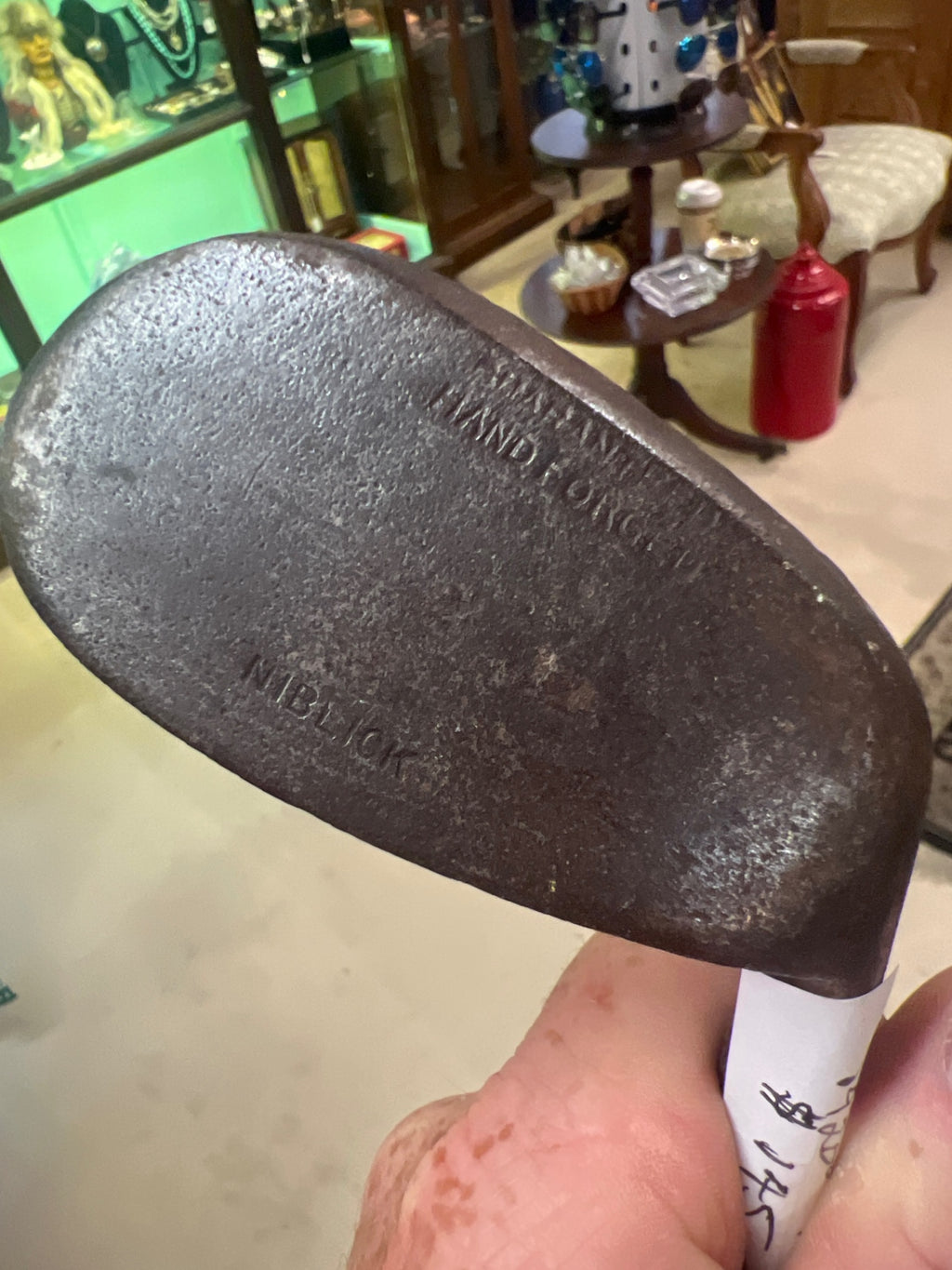 Hand forged niblick 1920s golf club
